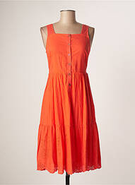Robe mi-longue sans manche sans manche orange THE KORNER femme
