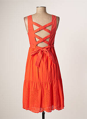 Robe mi-longue sans manche sans manche orange THE KORNER femme