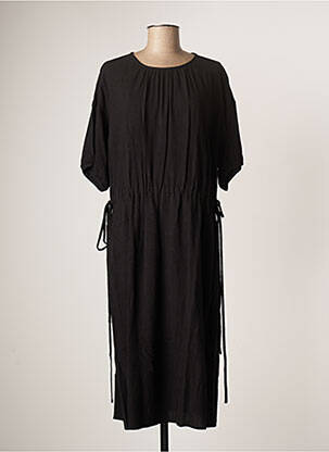Robe mi-longue noir THE KORNER pour femme