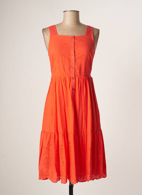 Robe mi-longue sans manche sans manche orange THE KORNER femme