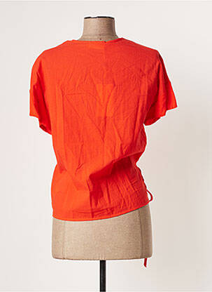 Blouse manches courtes manches courtes orange THE KORNER femme