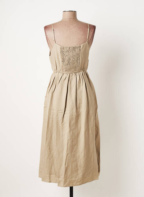 Robe longue marron THE KORNER pour femme