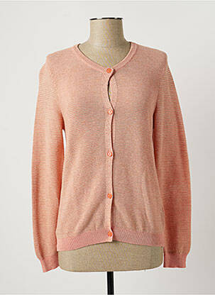 Gilet manches longues resserrée sur le bas rose MAISON ANJE femme