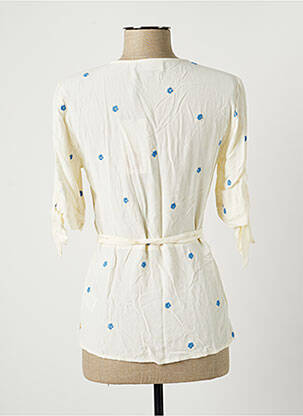 Blouse manches courtes manches courtes beige FABIENNE CHAPOT femme