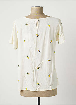 Blouse imprimé fantaisie manches courtes beige FABIENNE CHAPOT femme
