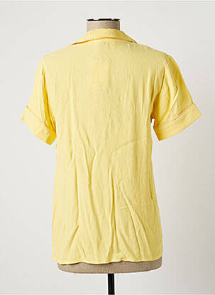 Chemisier poches poitrine manches courtes jaune MAISON ANJE femme
