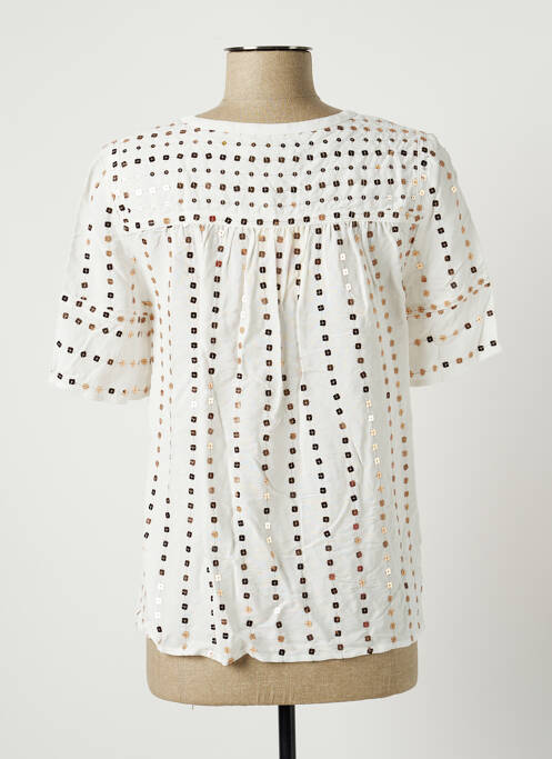 Blouse blanc SEE U SOON pour femme