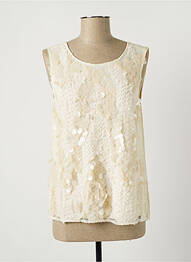 Top sans manche sans manche beige SEE U SOON femme