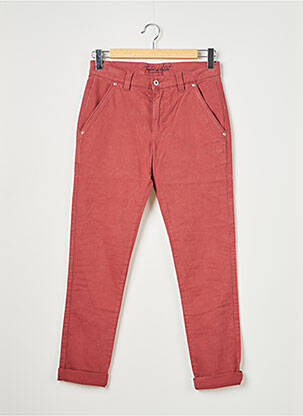Pantalon chino stretch taille normale rouge TROPHEE DU MATELOT homme