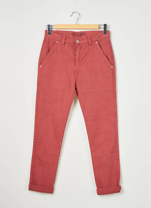 Pantalon chino stretch taille normale rouge TROPHEE DU MATELOT homme