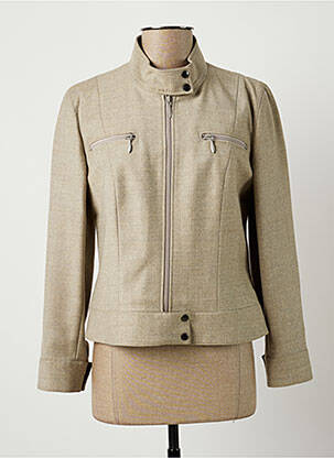 Veste casual finition intérieure doublée beige TEENFLO femme