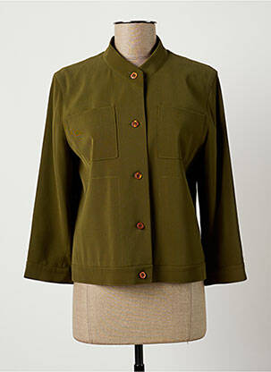 Veste casual coupe droite vert TEENFLO femme