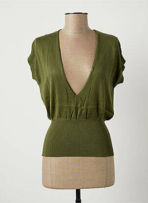 Pull vert STEFAN GREEN femme