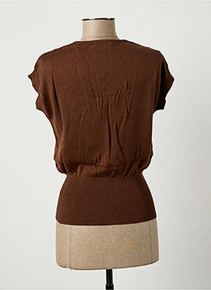 Pull marron STEFAN GREEN femme
