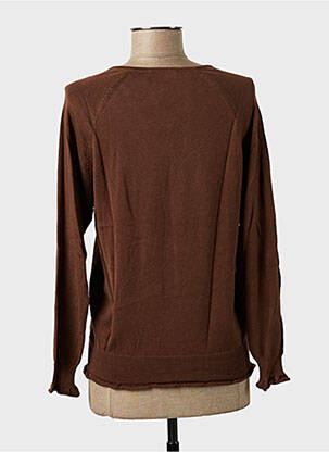 Pull marron STEFAN GREEN femme