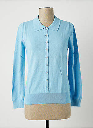 Chemisier coupe cintrée manches longues bleu STEFAN GREEN femme