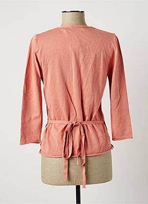 Gilet cache-cœur rose STEFAN GREEN femme