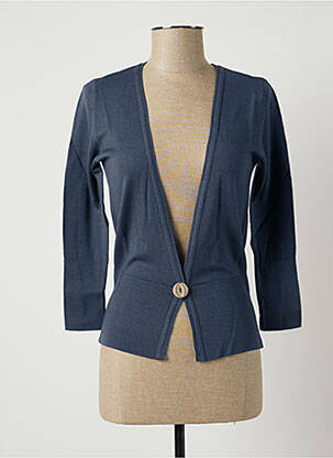 Gilet manches longues bleu STEFAN GREEN pour femme