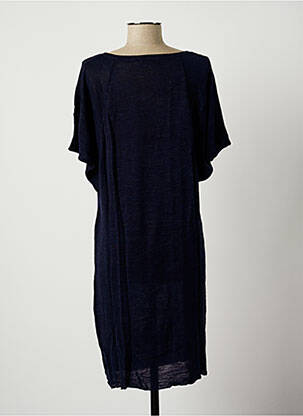 Robe mi-longue bleu STEFAN GREEN femme