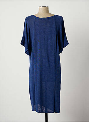 Robe mi-longue bleu STEFAN GREEN femme