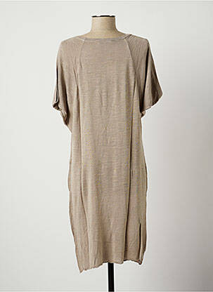 Robe mi-longue marron STEFAN GREEN femme