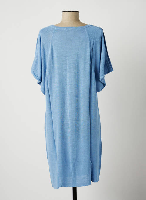 Robe mi-longue bleu STEFAN GREEN pour femme