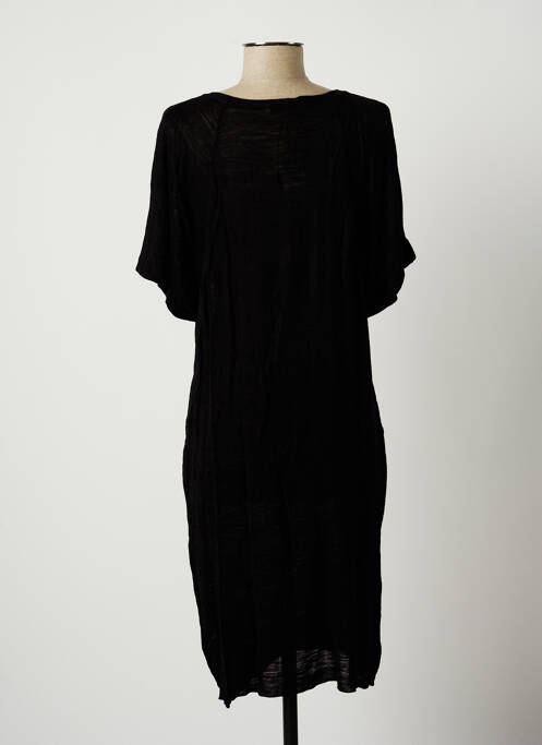 Robe mi-longue noir STEFAN GREEN pour femme