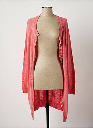 Gilet manches longues rose STEFAN GREEN femme