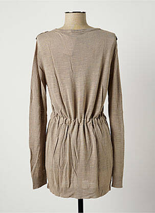 Gilet manches longues coupe cintrée beige STEFAN GREEN femme