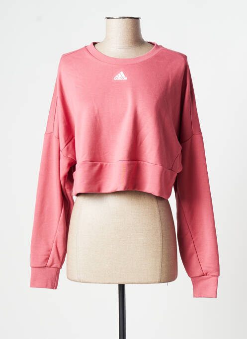 Sweat-shirt rose ADIDAS pour femme