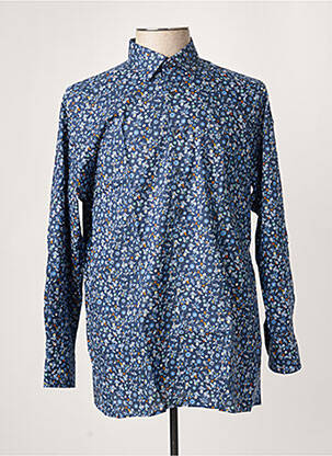 Chemise manches longues bleu MARVELIS pour homme