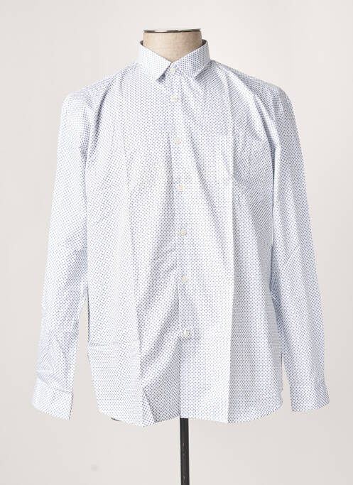 Chemise manches longues blanc KARL SMITH pour homme