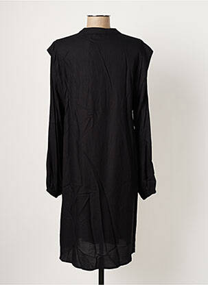Robe mi-longue coupe fluide manches longues noir B.YOUNG femme