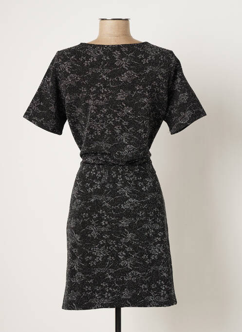 Robe mi-longue noir ICHI pour femme