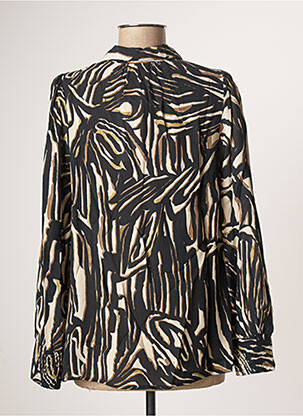 Blouse imprimé fantaisie manches longues noir FRANSA femme
