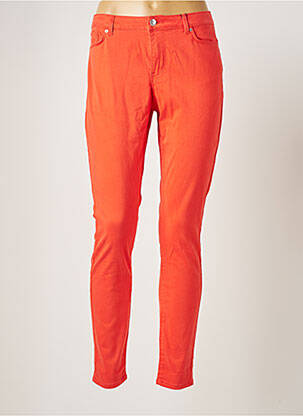 Pantalon slim broderie rivets taille normale orange VERO MODA femme
