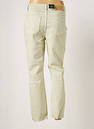Jeans coupe droite broderie rivets taille haute vert VERO MODA femme