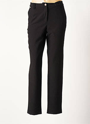Pantalon droit taille élastique taille normale noir AGATHE & LOUISE femme