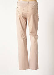 Pantalon droit beige AGATHE & LOUISE pour femme seconde vue
