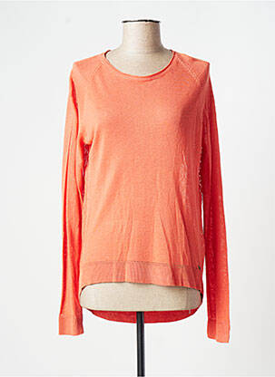 Pull maille ajourée manches longues orange PEPE JEANS femme