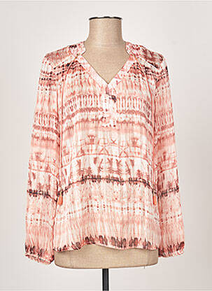 Blouse imprimé fantaisie manches longues rose DIANE LAURY femme
