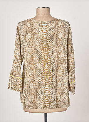 Blouse imprimé fantaisie manches 3/4 vert DIANE LAURY femme