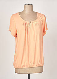 T-shirt stretch manches courtes orange NINA KALIO femme