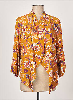 Veste casual finition intérieure doublée orange NINA KALIO femme