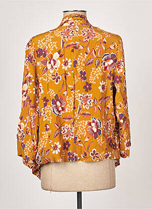 Veste casual finition intérieure doublée orange NINA KALIO femme