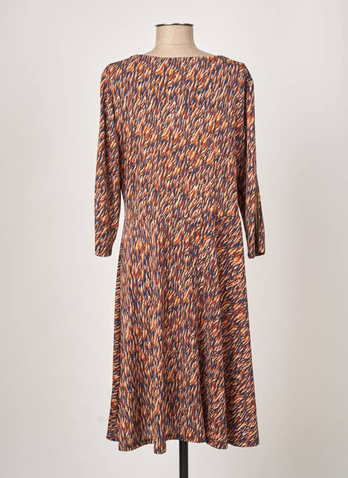 Robe mi-longue orange DIANE LAURY pour femme