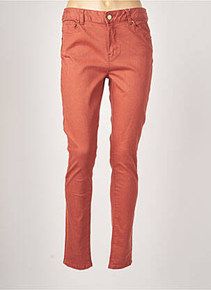 Pantalon slim stretch taille normale orange C'EST BEAU LA VIE femme