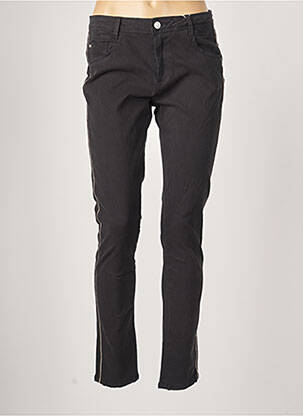 Pantalon slim stretch taille normale noir C'EST BEAU LA VIE femme