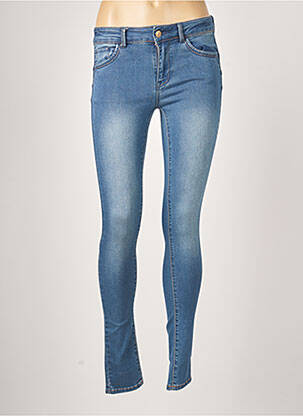 Pantalon slim taille basse taille basse bleu C'EST BEAU LA VIE femme