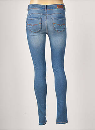Pantalon slim taille basse taille basse bleu C'EST BEAU LA VIE femme